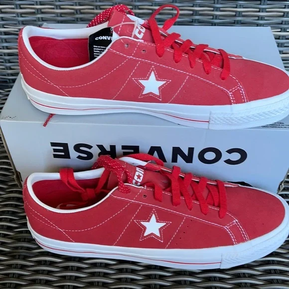 Converse One Star Pro OX University Red/White MEN`S - Picture 2 of 16